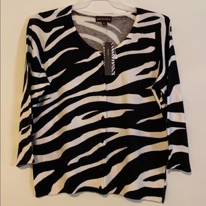 Woman’s animal print sweater